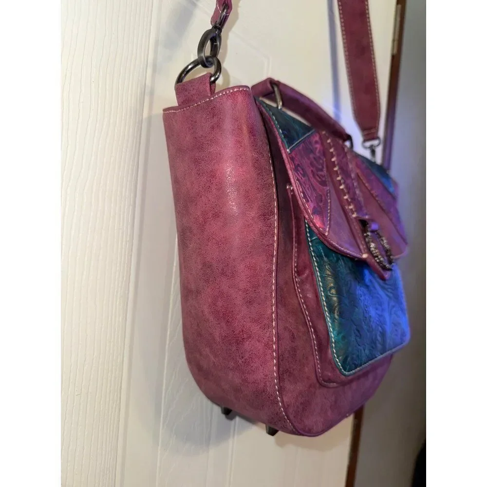 NEW Montana West Colorful Embossed Collection‎ Crossbody Bag